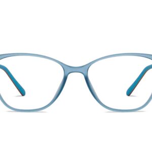 Sky Blue Full Rim Rectangle Eyeglasses